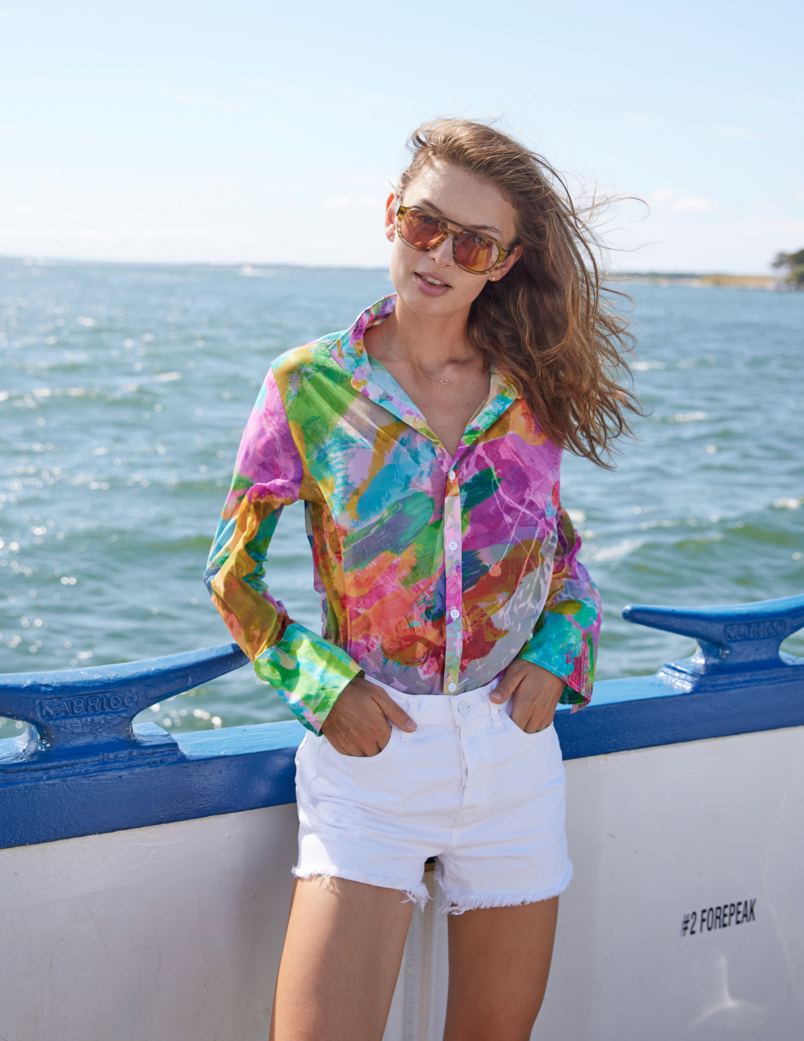 Mesh Button-Down