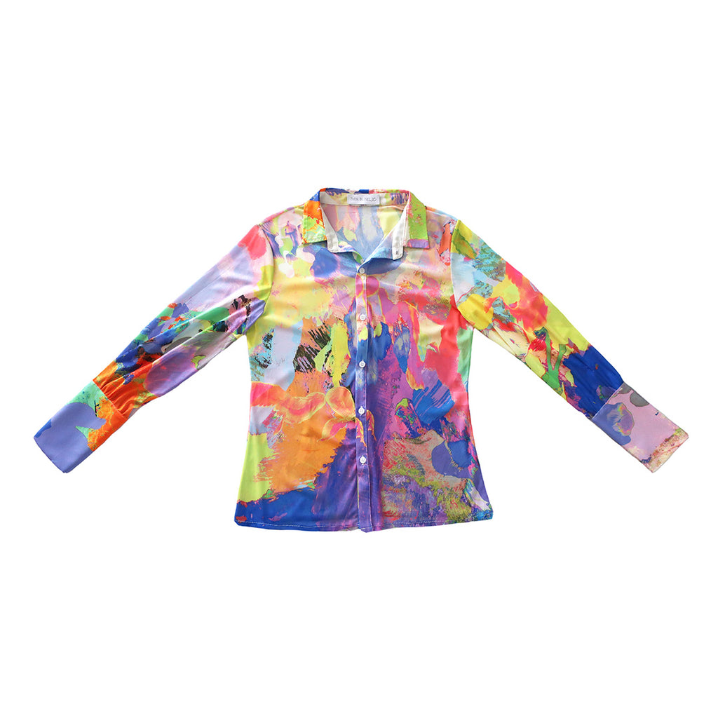 Mesh Button-Down